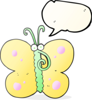 speech bubble cartoon butterfly png