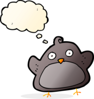 cartoon bird with thought bubble png