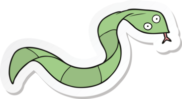 sticker of a cartoon snake png