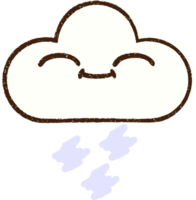 disegno di gesso nuvola png