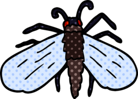 mouche de griffonnage de dessin animé png