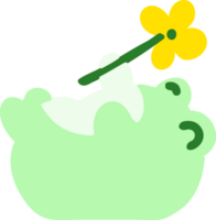 frog with flower png