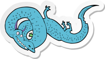 sticker of a cartoon chinese dragon png