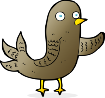 cartoon waving bird png