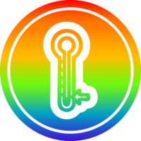 lage temperatuur cirkelvormig in regenboogspectrum png