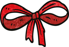 cartoon doodle tied bow png