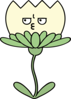 fiore simpatico cartone animato png