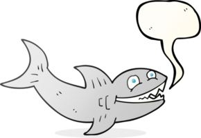 discours bulle dessin animé requin png