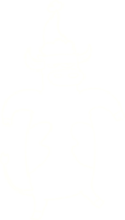 Festive Cow Chalk Drawing png