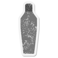 autocollant grunge shaker à cocktail png