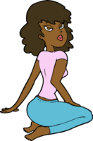 cartoon pretty woman png