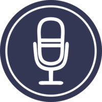 microphone recording circular icon png