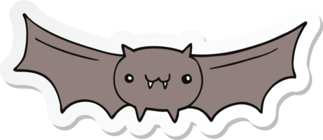 autocollant d'une chauve-souris vampire de dessin animé png