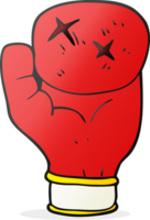 guante de boxeo de dibujos animados png