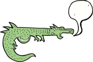 cartoon medieval dragon with speech bubble png