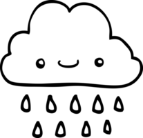 nuage d'orage de dessin animé png