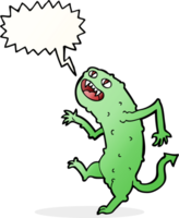 cartoon monster with speech bubble png