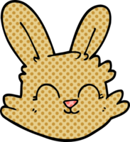 cartoon doodle happy rabbit png