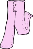 caricatura, par, de, rosa, pantalones png