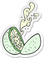 sticker of a cartoon melon png