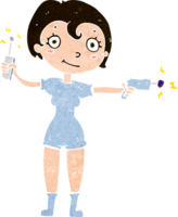 cartoon future space girl png