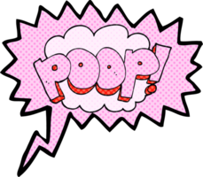 Comic Buch Rede Blase Karikatur Poop Text png
