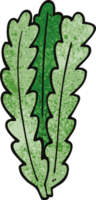 cartoon doodle green leaves png