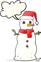 speech bubble cartoon snowman png