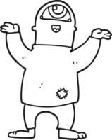 monstro de halloween dos desenhos animados png