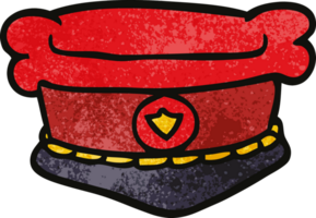 cartoon doodle fire chiefs hat png