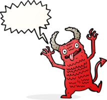 cartoon demon with speech bubble png