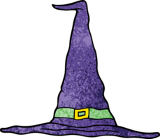 cappello da strega di doodle del fumetto png