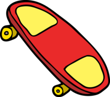 cartone animato scarabocchio skateboard png