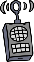 doodle dos desenhos animados de um walkie-talkie png