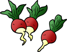 cartoon doodle healthy radish png