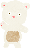 oso polar de dibujos animados lindo png