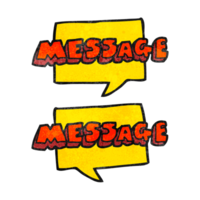 texturerad tecknad serie meddelande texter png
