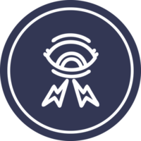 icono circular de ojo místico png