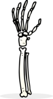 Cartoon-Skelett-Hand png