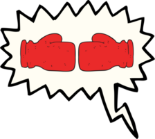 speech bubble cartoon boxing glove png