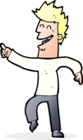 cartoon man pointing and laughing png