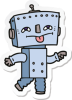 Aufkleber eines Cartoon-Roboters png