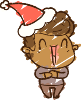 Weihnachtsmann Kreidezeichnung png