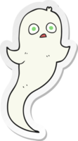 sticker of a cartoon halloween ghost png