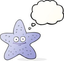 thought bubble cartoon starfish png