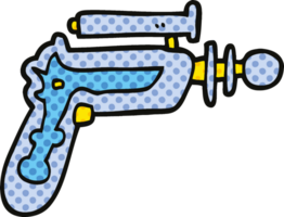 pistola de rayos de dibujos animados de estilo cómic png