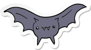 pegatina de un murciélago de dibujos animados png