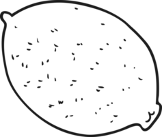 black and white cartoon lemon png