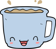 xícara de café dos desenhos animados png