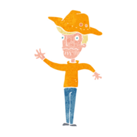 cartoon man in outback hat png